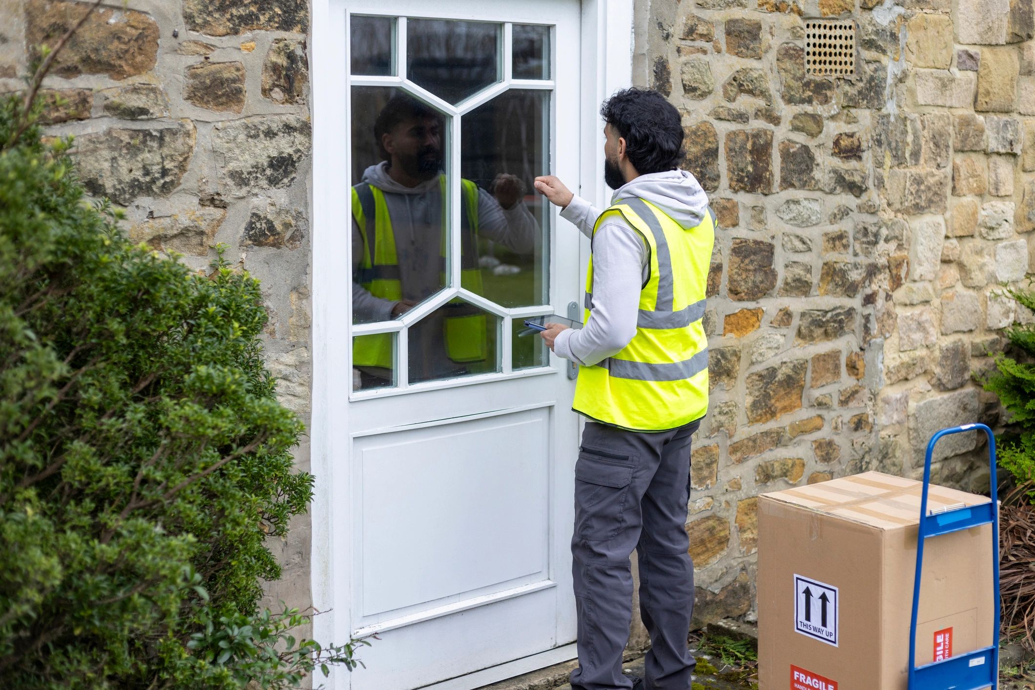 Front door exterior at a home entrance